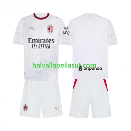 Jalkapallo Pelipaidat/Peliasut AC Milan Lasten Vieraspaita 2026-2027 Lyhythihainen